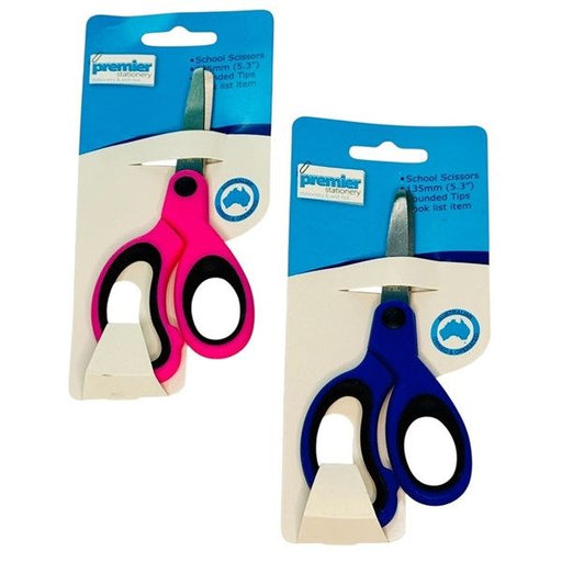 Premier School Scissors 135mm (5.3) – Soft Grip, Blunt Safety Tips