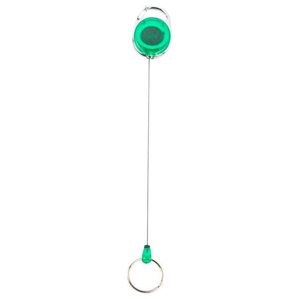 Bibbulmun Retractable Snap Lock Key Holders 25mm – Pack of 4 (Green)