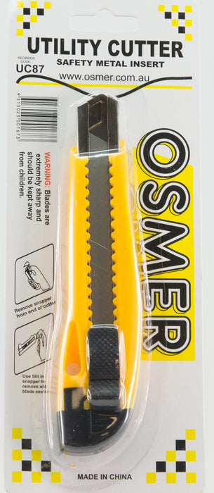 Osmer UC87 Utility Blade Heavy Duty Cutter - Slide Lock