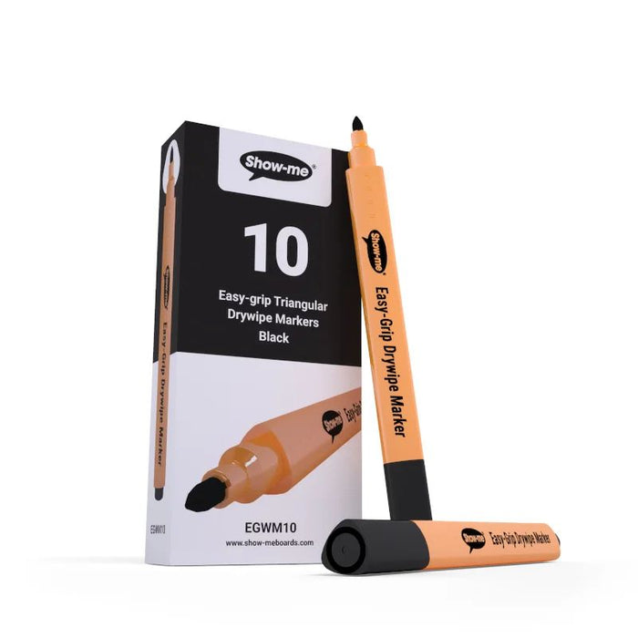 Show Me Triangular Barrel Whiteboard Markers ( Pack of 100 Markers)