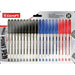 Focus Ball Pen 20 Assorted Colours in Cup Holder