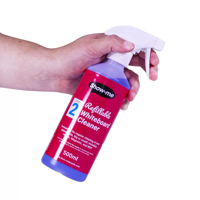 Show-me Refillable Whiteboard Cleaner 500ml Trigger Spray Eco Friendly