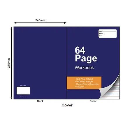 330x240mm Workbook - 64 Page