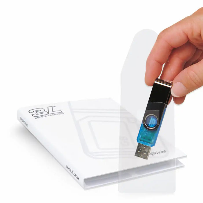 3L Self Adhesive USB Pockets 10 Pack Clear