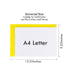 Yellow Document Envelope A4 Size with Button Closure – Pack of 10