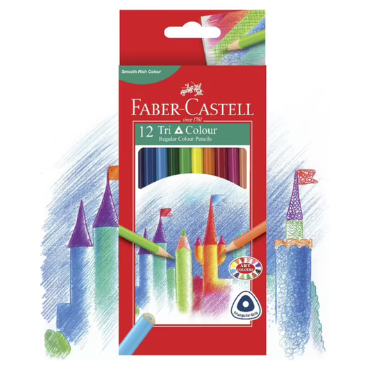 Faber-Castell Tri Colour Pencils 12 Pack