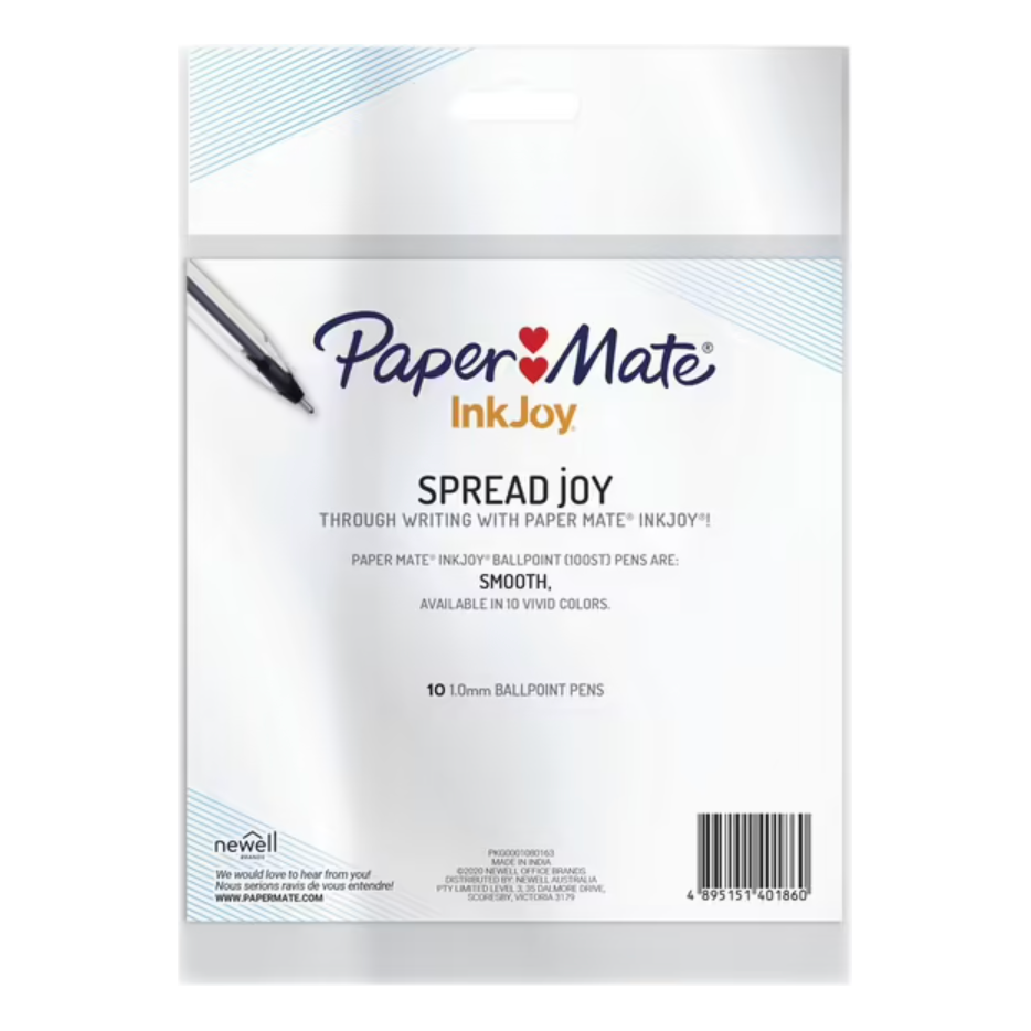 PaperMate InkJoy Ballpoint Pens (10 Pack Assorted)
