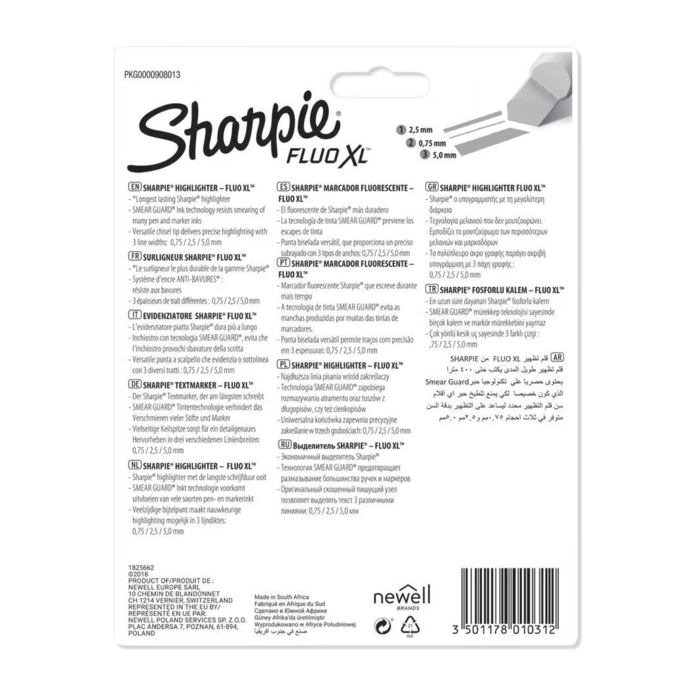 Sharpie 4 Pack Highligher XL