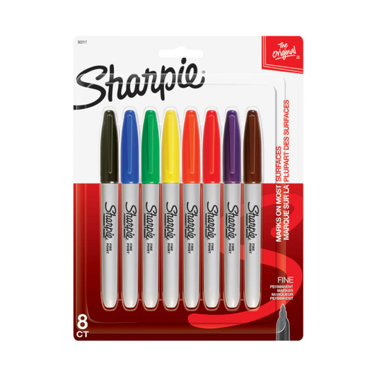 Sharpie Permanent Markers Fine 8 Pack