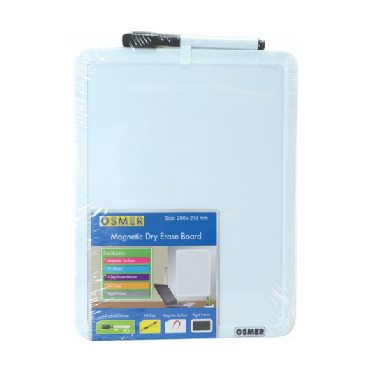 Osmer Magnetic Whiteboard with Marker (A4)