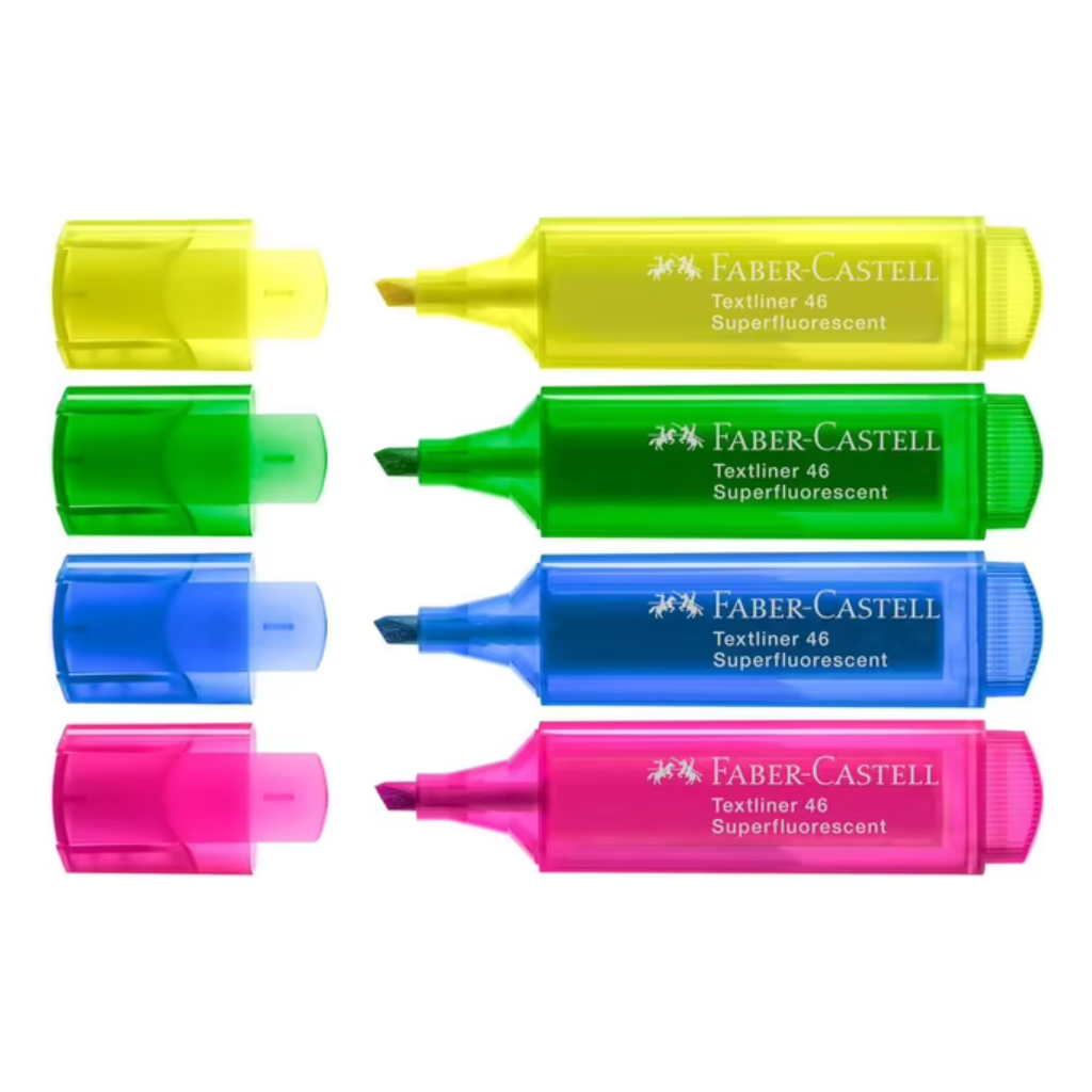 Faber-Castell Textliner Ice Highlighters Assorted 4 Pack